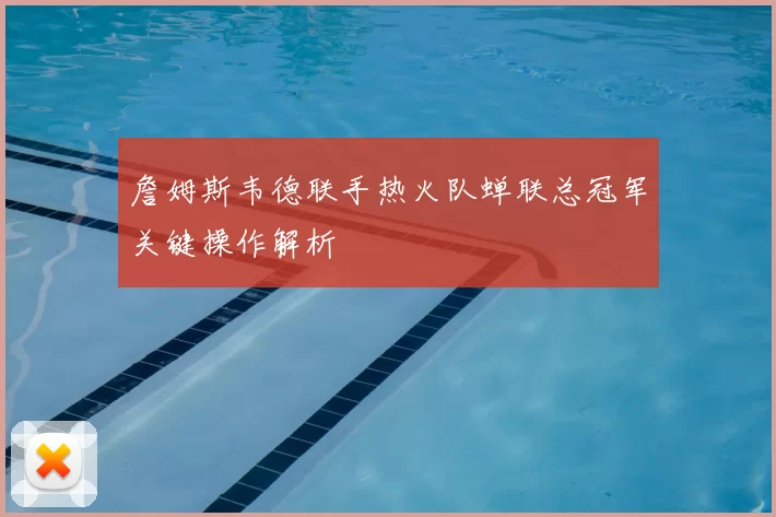 詹姆斯韦德联手热火队蝉联总冠军关键操作解析